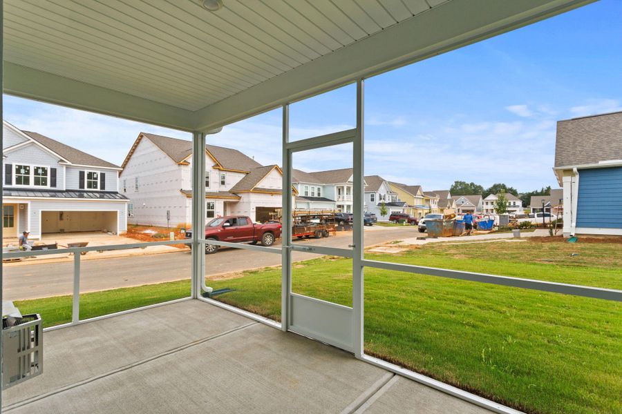 Exterior details and patio area of a home in Sweetgrass Station, Summerville (Image 21).