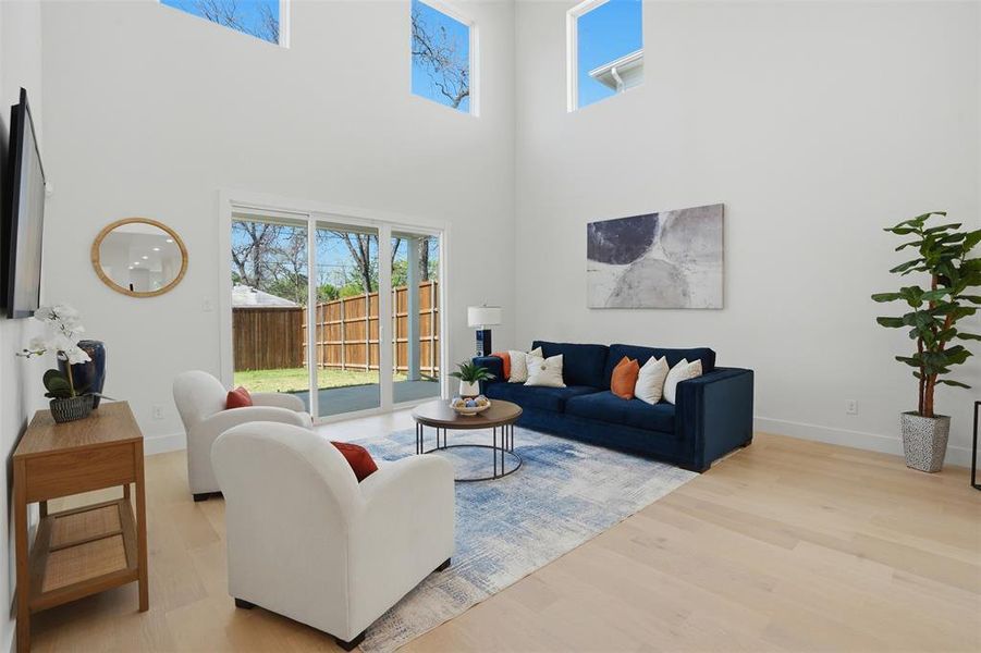 Furnished interior view inside a new home in , Dallas (Image 13).