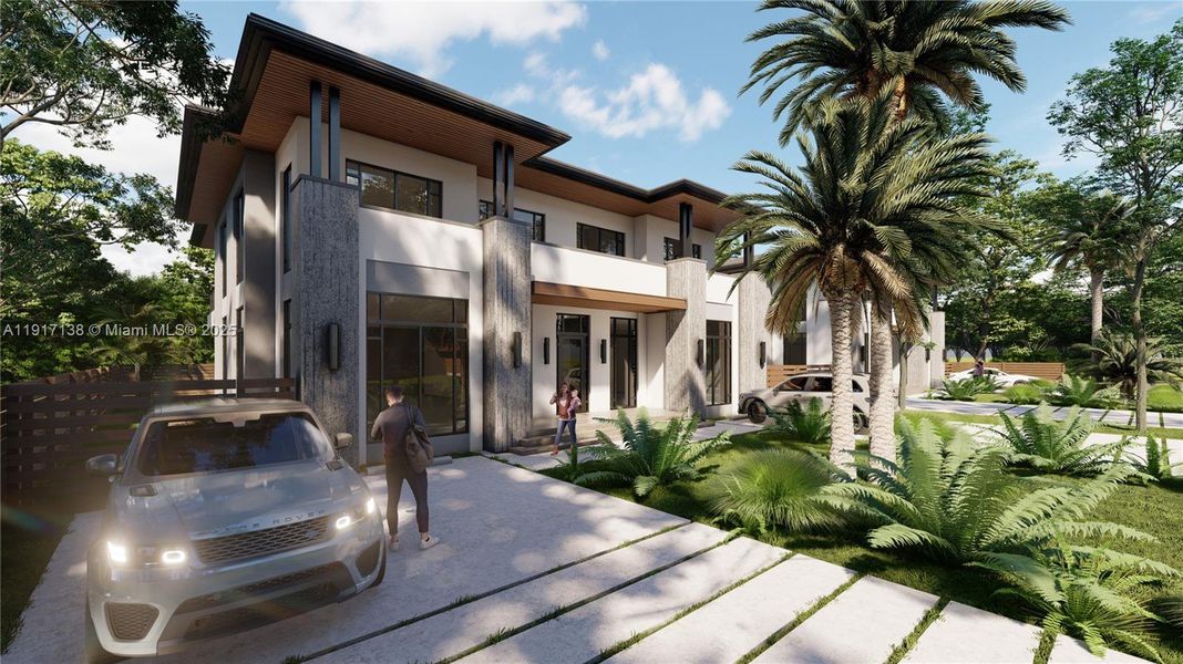 Exterior details and patio area of a home in , Miami (Image 11). Exterior details and patio area of a home in , Miami (Image 11).