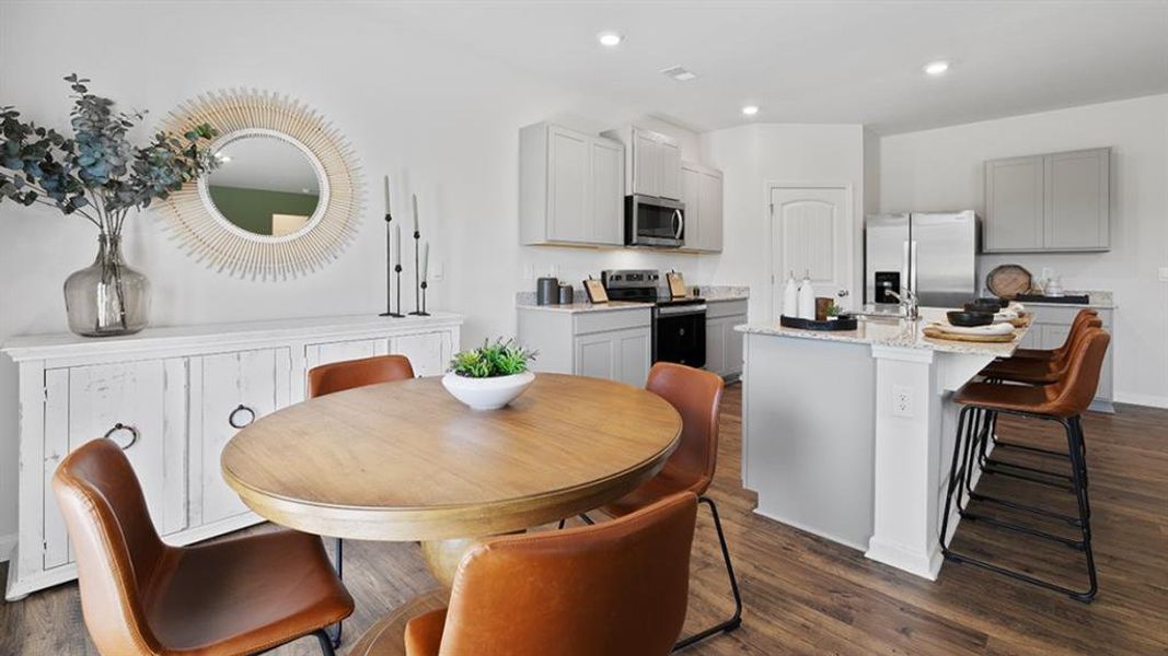 Furnished interior view inside a new home in Oaks at Cedar Grove, Fairburn (Image 17).