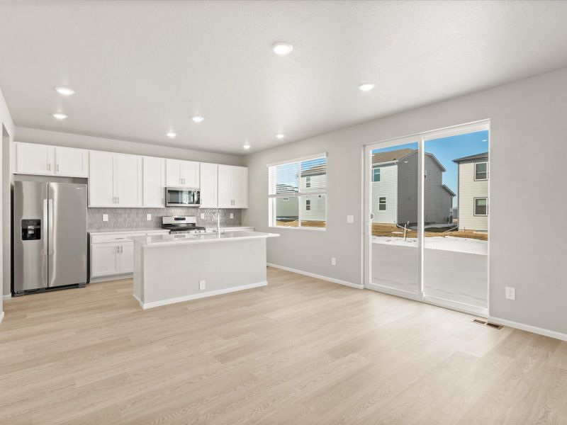 The Sloan floorplan interior image taken at a Meritage Homes community in Windsor, CO.
