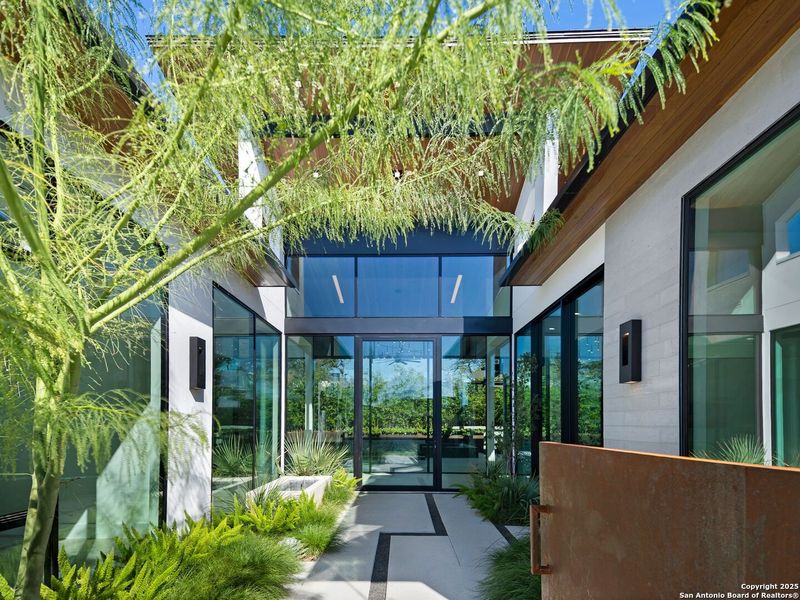 Exterior details and patio area of a home in , San Antonio (Image 42).