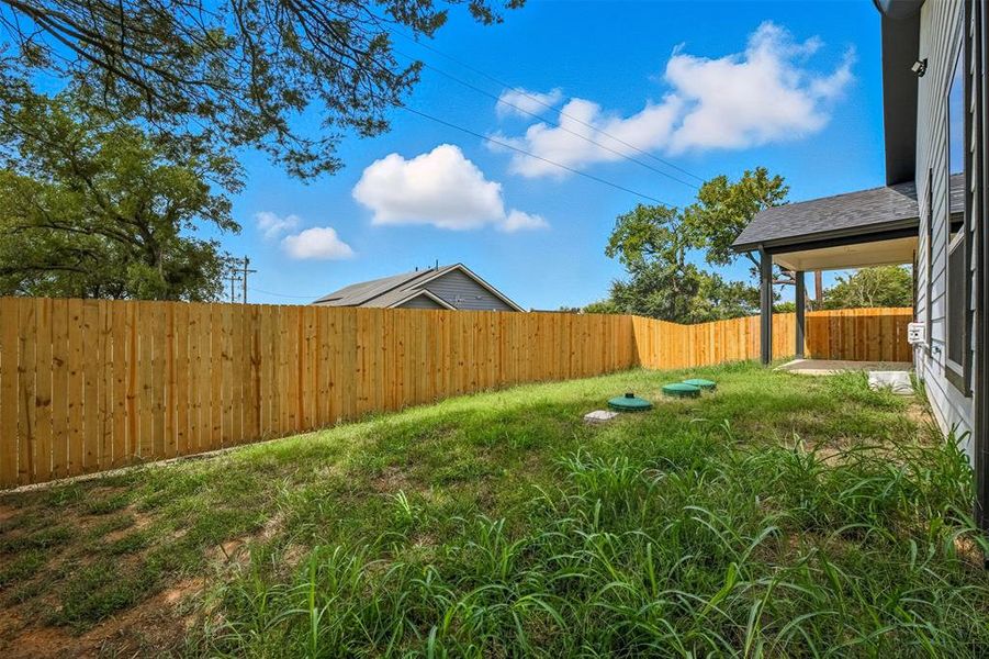 View of fenced backyard View of fenced backyard
