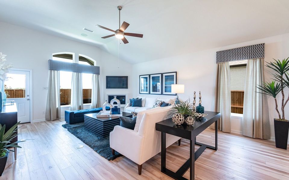 Furnished interior view inside a new home in Hickory Ridge, Elmendorf (Image 4).