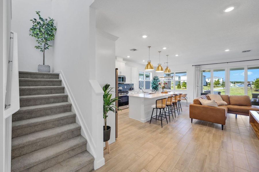 Furnished interior view inside a new home in , Loxahatchee (Image 43).