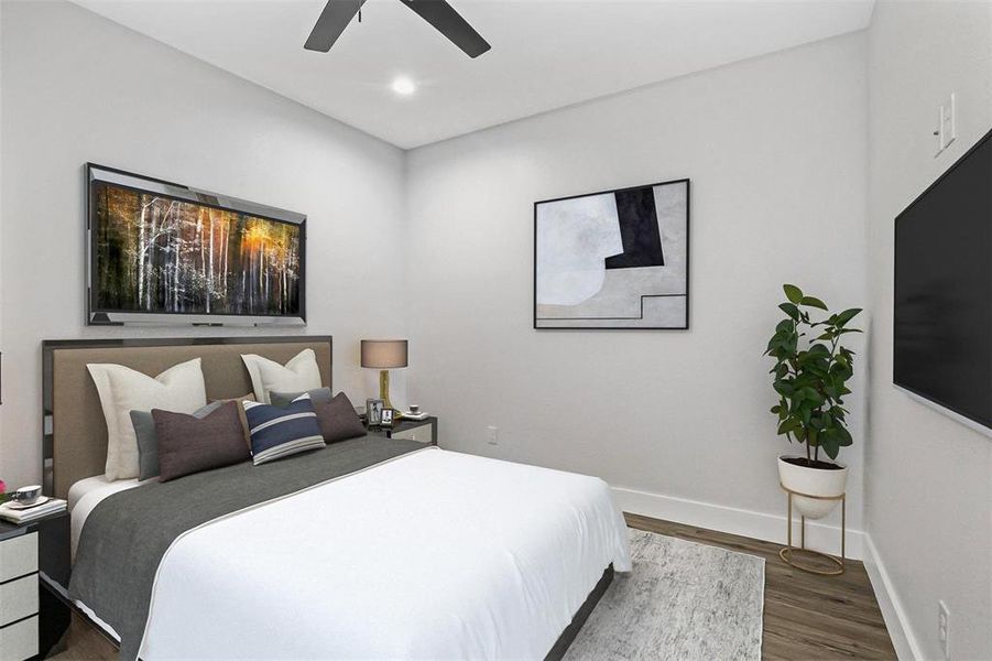 Furnished interior view inside a new home in , Denison (Image 21).