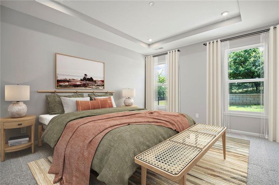 Furnished interior view inside a new home in Laurel Farms, Dallas (Image 11).