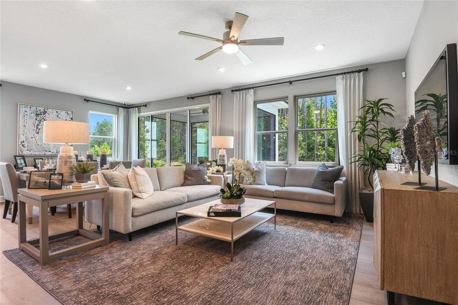 Furnished interior view inside a new home in SummerTide, Palm Coast (Image 14).