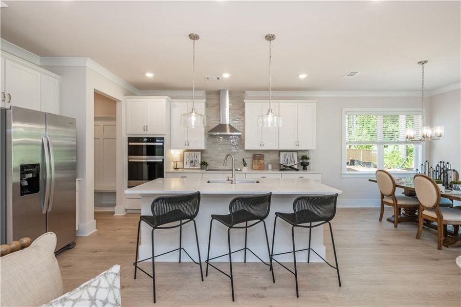 Furnished interior view inside a new home in , Flowery Branch (Image 45).