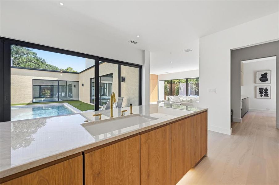 Furnished interior view inside a new home in , Dallas (Image 16).