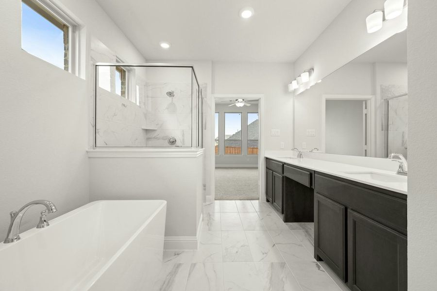 Furnished interior view inside a new home in Westside Preserve - 70ft. lots, Midlothian (Image 9). Furnished interior view inside a new home in Westside Preserve - 70ft. lots, Midlothian (Image 9).