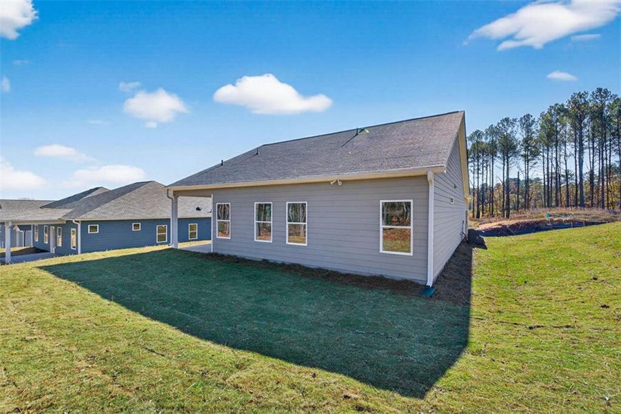 Exterior details and patio area of a home in Allen Manor, Hoschton (Image 3).