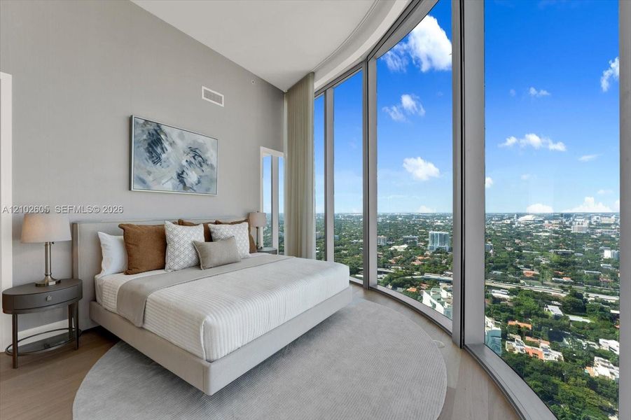 Furnished interior view inside a new home in , Miami (Image 17).