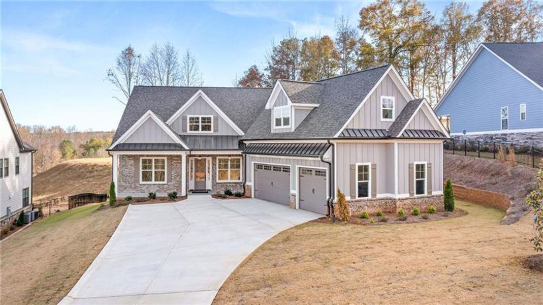Front exterior of a new home in , Jefferson, GA, highlighting curb appeal (Image 29).