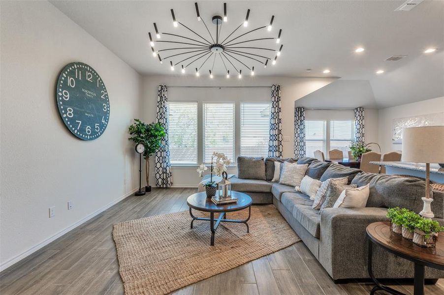 Furnished interior in a model home at Brookville Ranch in Fort Worth (Image 20).