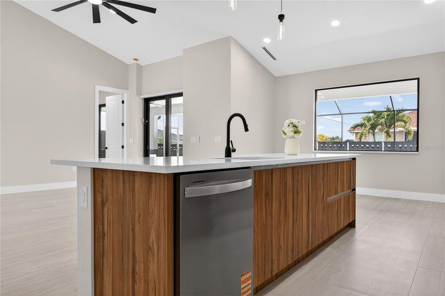 Furnished interior view inside a new home in , Cape Coral (Image 11). Furnished interior view inside a new home in , Cape Coral (Image 11).