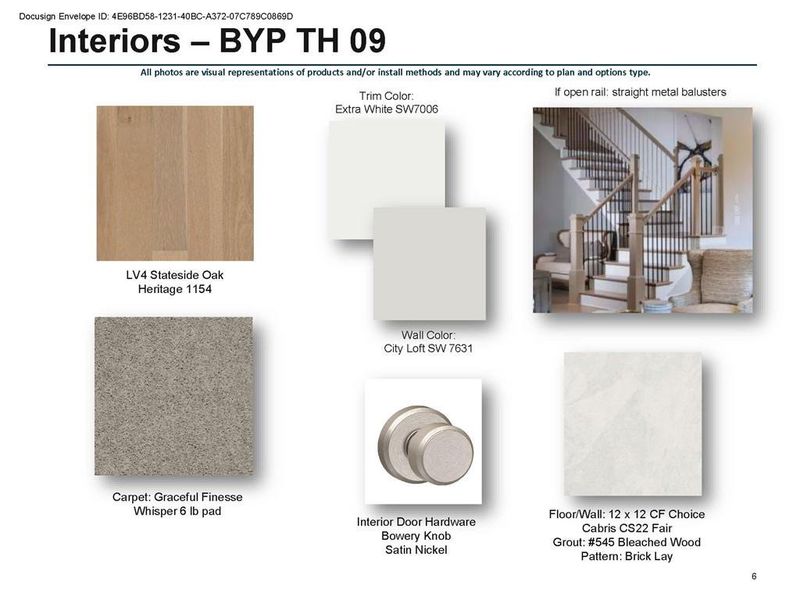 Sample of building materials used in homes in Byers Park, Alpharetta (Image 52).