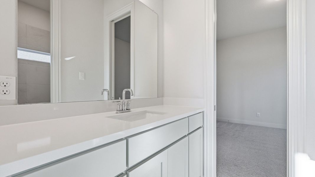 Furnished interior view inside a new home in Lakeshore Bluffs, Shady Shores (Image 9).