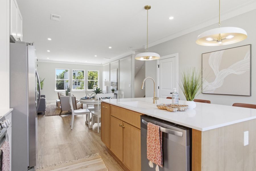 Furnished interior view inside a new home in , Charleston (Image 11).