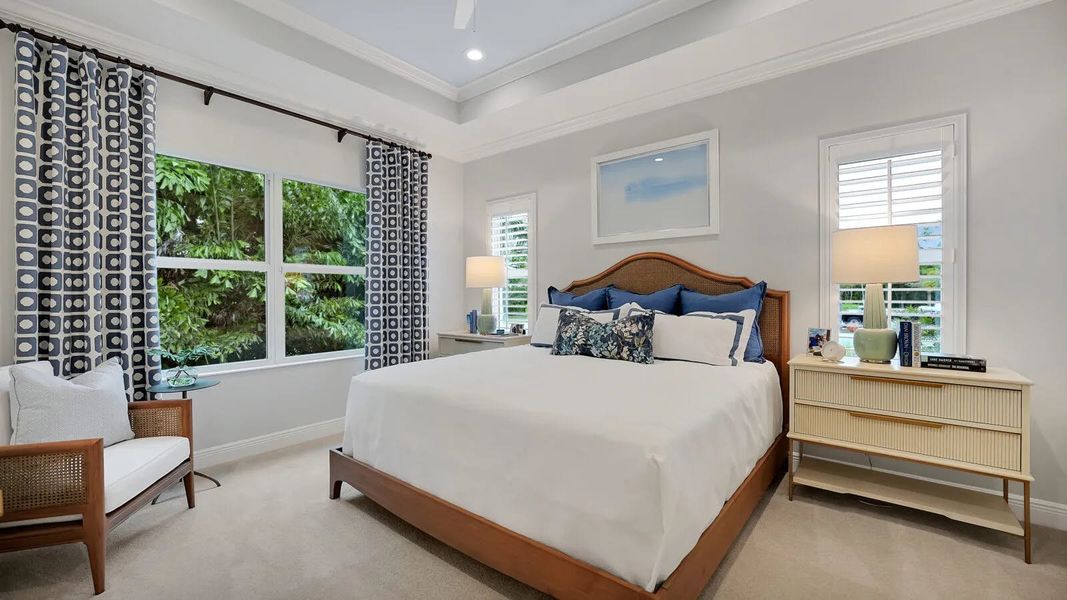 Furnished interior view inside a new home in Windward, Lakewood Ranch (Image 16). Furnished interior view inside a new home in Windward, Lakewood Ranch (Image 16).