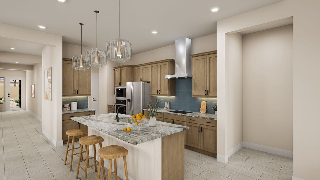 Furnished interior view inside a new home in Soleo, San Tan Valley (Image 8).