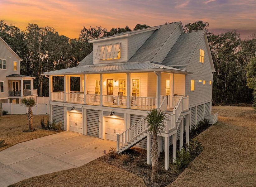Exterior details and patio area of a home in Overlook at Copahee Sound, Awendaw (Image 25). Exterior details and patio area of a home in Overlook at Copahee Sound, Awendaw (Image 25).