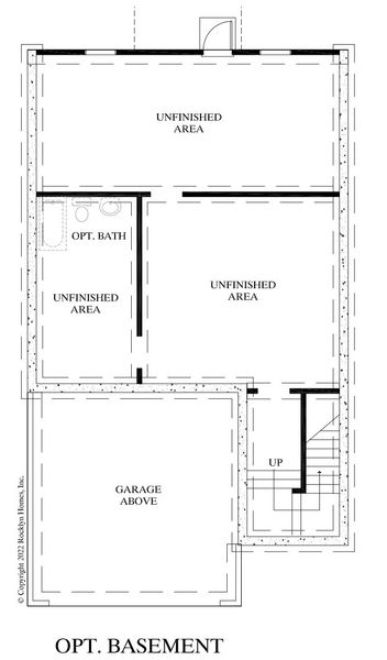 2D floor plan layout for the Hartsfield by Rocklyn Homes in Hawthorne Station, College Park, GA (Image 6).