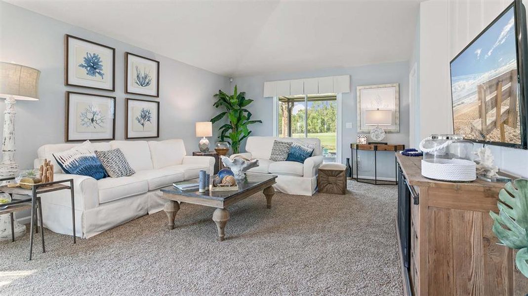 Furnished interior view inside a new home in Entrada, St. Augustine (Image 5).