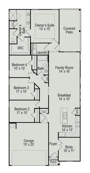 2D floor plan layout of this home in Fulshear Lakes 50's, Fulshear, TX (Image 2). 2D floor plan layout of this home in Fulshear Lakes 50's, Fulshear, TX (Image 2).