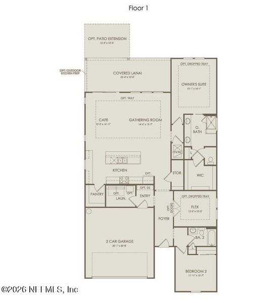 2D floor plan layout of this home in , Yulee, FL (Image 2). 2D floor plan layout of this home in , Yulee, FL (Image 2).