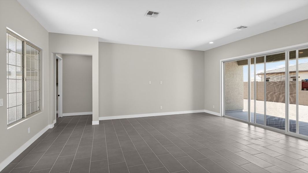 Spacious, unfurnished interior of a new home in Estrella, Goodyear (Image 8). Spacious, unfurnished interior of a new home in Estrella, Goodyear (Image 8).