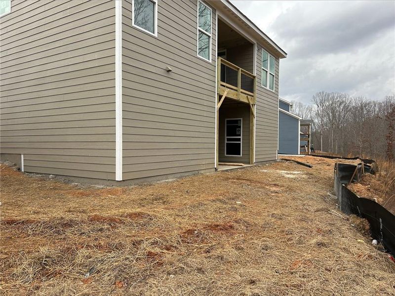 Exterior details and patio area of a home in The Reserve At Liberty Park, Braselton (Image 4).