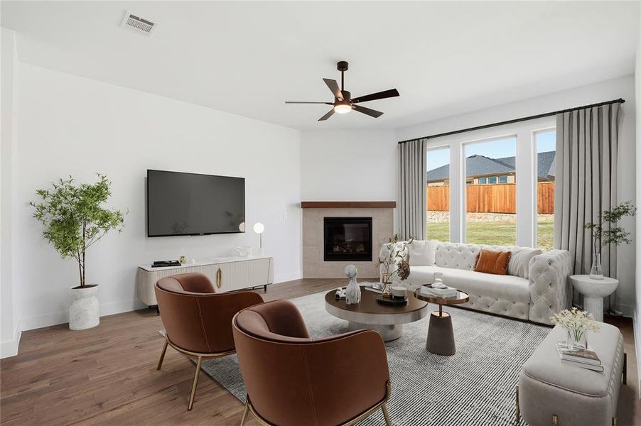 Furnished interior view inside a new home in Talon Hills, Fort Worth (Image 6).
