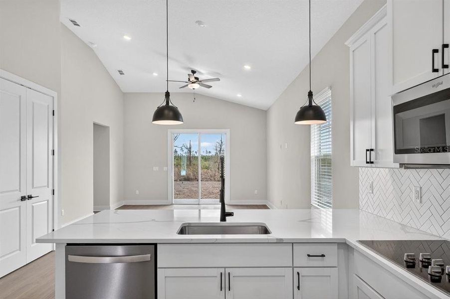 Furnished interior view inside a new home in Stables at Cary Forest, Bryceville (Image 8).