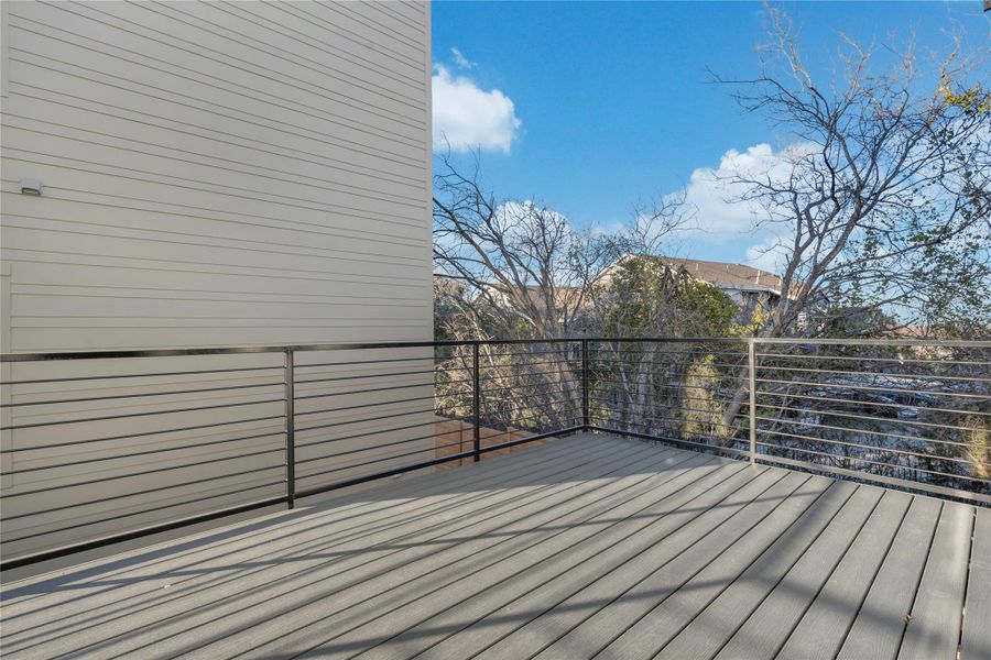 Exterior details and patio area of a home in , Austin (Image 3).