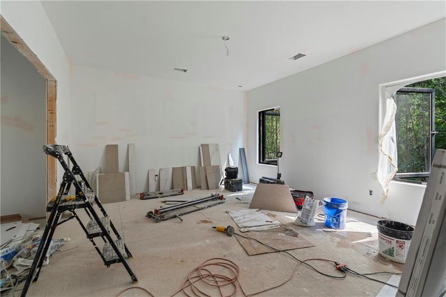 In-progress construction of a new home in , Fairburn, GA (Image 36).