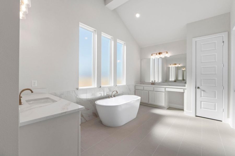 Furnished interior view inside a new home in Lariat, Liberty Hill (Image 15).