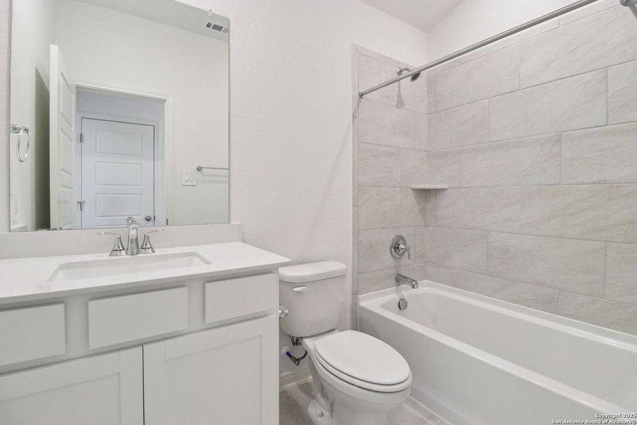 Furnished interior view inside a new home in Remington Ranch, San Antonio (Image 13). Furnished interior view inside a new home in Remington Ranch, San Antonio (Image 13).