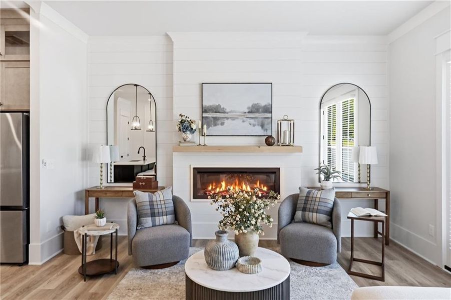Furnished interior view inside a new home in , Braselton (Image 36).