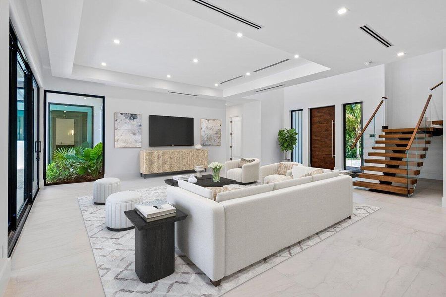 Furnished interior view inside a new home in , Delray Beach (Image 61).