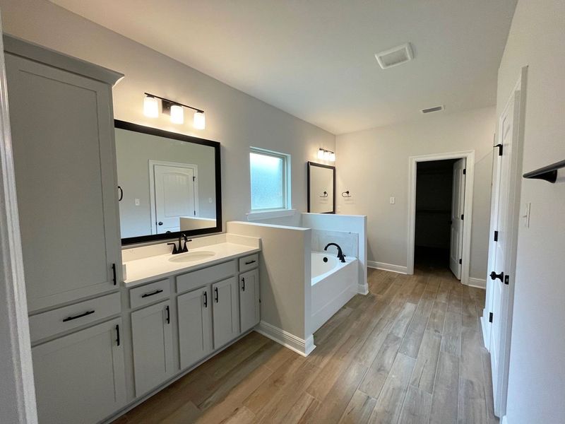 Furnished interior view inside a new home in Iron Rock, Cantonment (Image 5). Furnished interior view inside a new home in Iron Rock, Cantonment (Image 5).