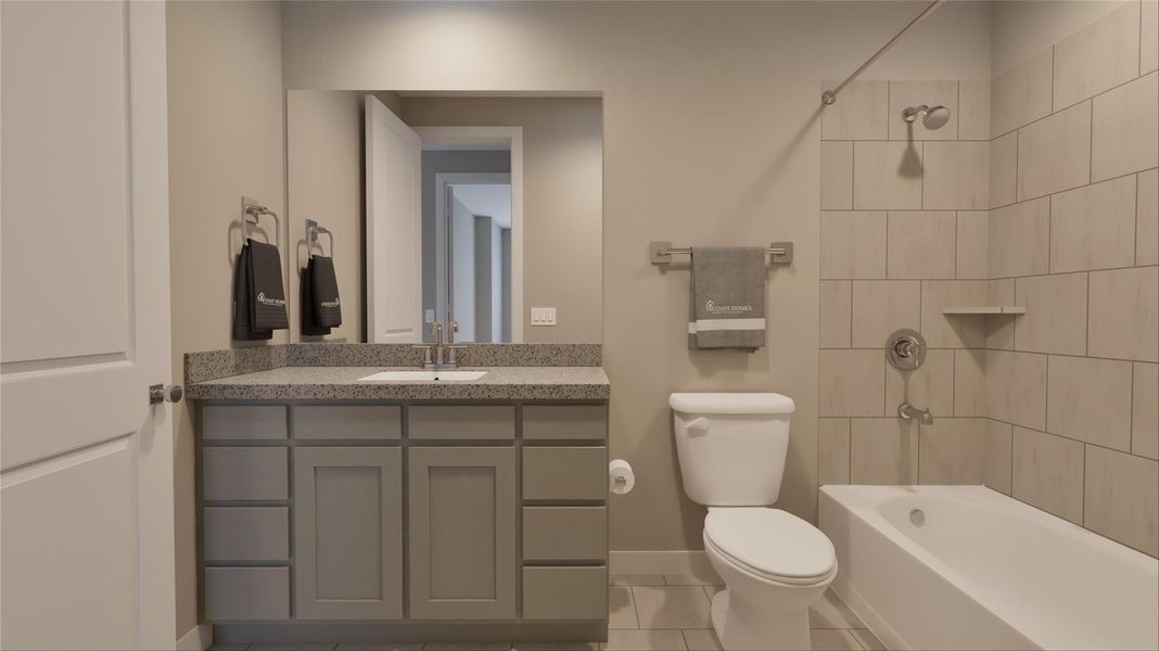 Furnished interior view inside a new home in Canterra Creek 60', Iowa Colony (Image 6). Furnished interior view inside a new home in Canterra Creek 60', Iowa Colony (Image 6).