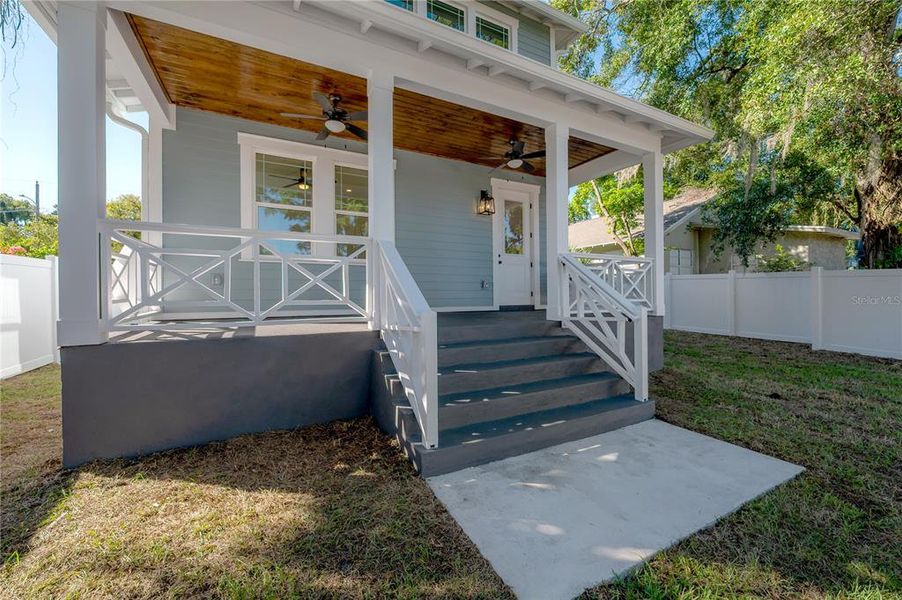 Exterior details and patio area of a home in , Tampa (Image 27). Exterior details and patio area of a home in , Tampa (Image 27).