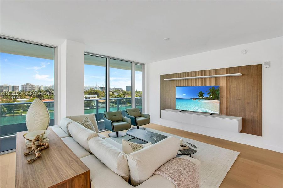 Furnished interior view inside a new home in , Miami Beach (Image 19).
