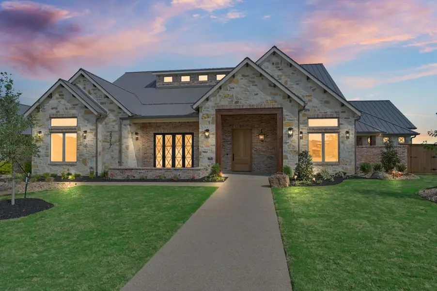 Front exterior of a new home in , College Station, TX, highlighting curb appeal (Image 1).