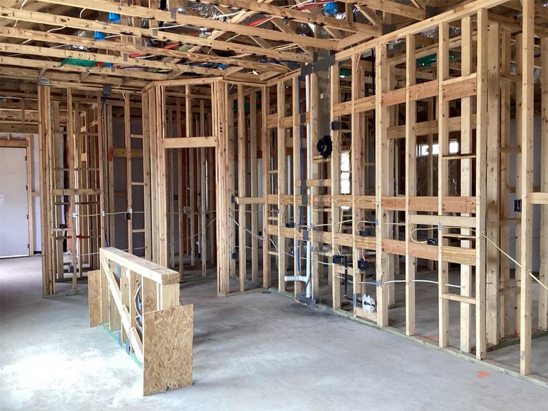 In-progress construction of a new home in Lariat, Liberty Hill, TX (Image 15).