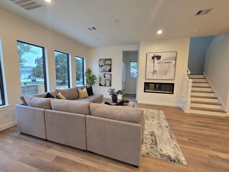Furnished interior view inside a new home in , Houston (Image 31).