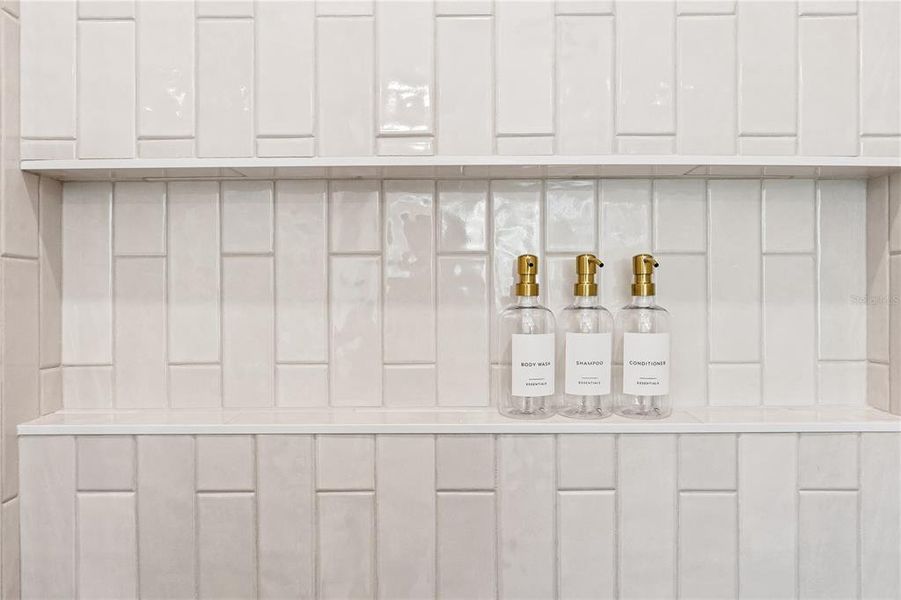 wall to wall niche in shower wall to wall niche in shower