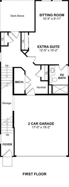 The Rivercrest floor plan by K. Hovnanian Homes. 1st Floor shown. *Prices, plans, dimensions, features, specifications, materials, and availability of homes or communities are subject to change without notice or obligation.