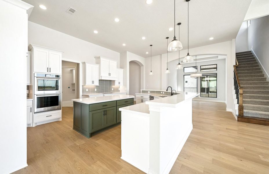 Furnished interior view inside a new home in Bridgeland 60′, Cypress (Image 16).